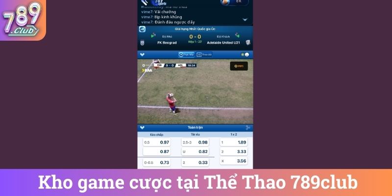 Kho game cược tại Thể Thao 789club