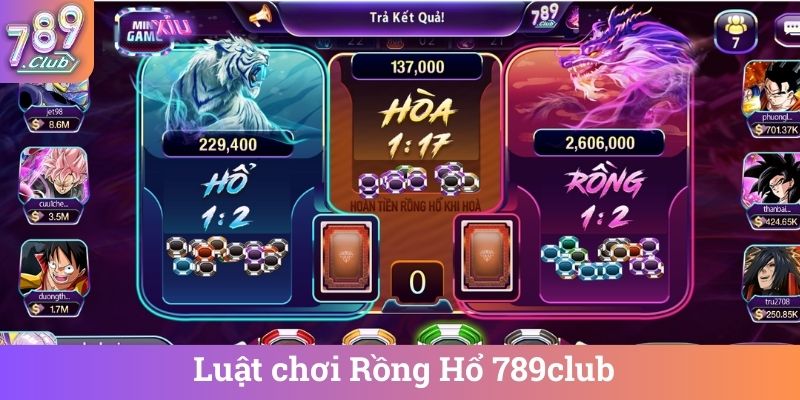 Luật chơi Rồng Hổ 789club